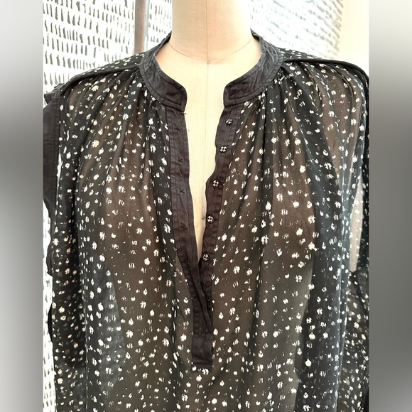 Rebecca Taylor Sheer Sleeveless Blouse. Lovely Details! Size 12. - Picture 8 of 9